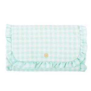 Stoney Clover Ruffle Jewelry Roll in Mint Chip